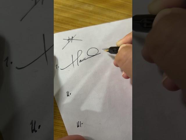 How to sign the letter H ??