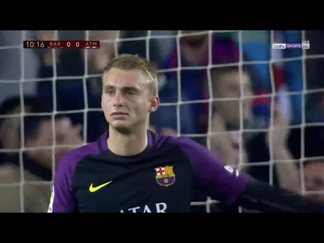 Jasper Cillessen vs Atletico Madrid (Home) 16-17 HD (7/2/2017)