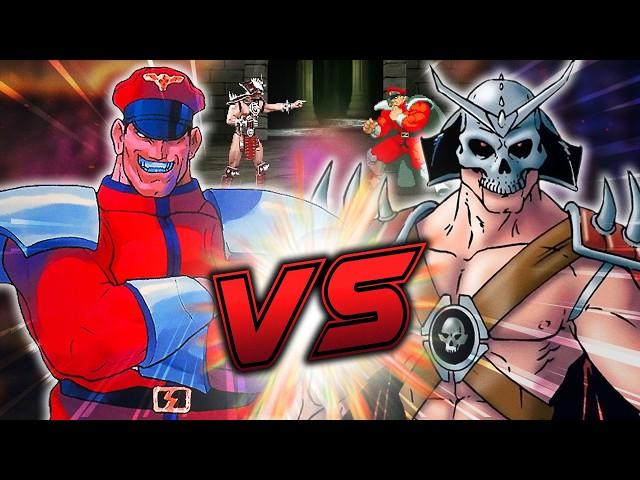 Street Fighter VS Mortal Kombat: Shao Kahn VS M. Bison | Classic Death Battle SPRITE FIGHT!