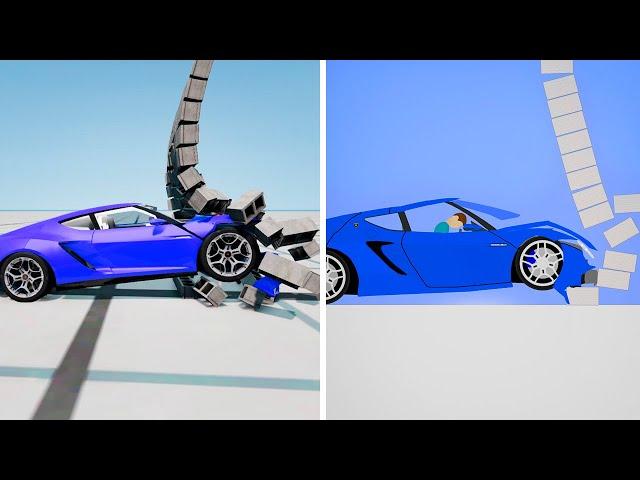 Beamng Drive vs Algodo Physics - Comparison 3D vs 2D