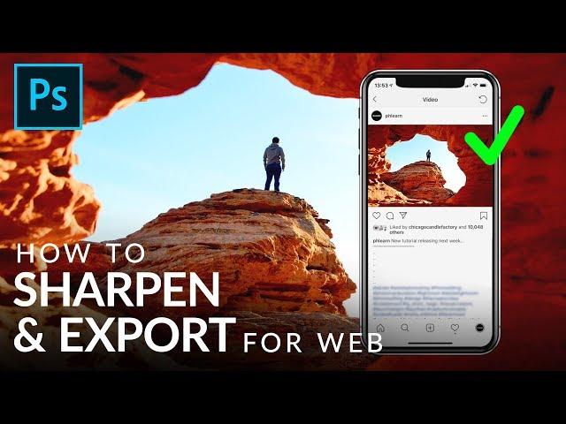 How to Sharpen & Export for Web in Photoshop