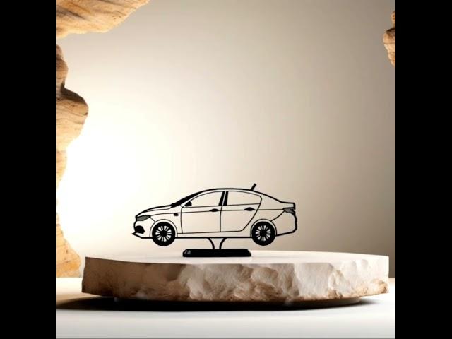 İtaly Modern Sedan Inspired Desk Decor | Minimalist Car Model for Office & Home