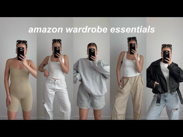 Amazon Spring Wardrobe Essentials // Best Quality Affordable Clean Girl Capsule Wardrobe Basics 2024