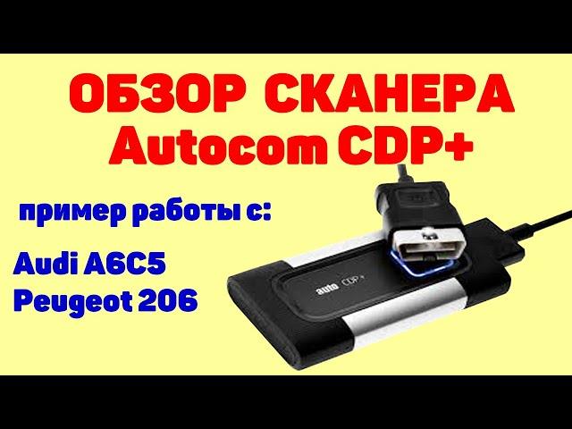 Обзор мультимарочного сканера Autocom. Пример работы с Audi A6C5 и Peugeot 206.