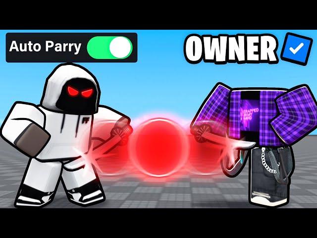 AUTOPARRY Vs OWNER In Roblox Blade Ball..