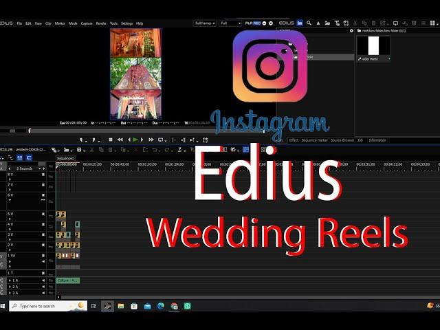 How to make instagram reels in edius II Edius 7,8,9,X