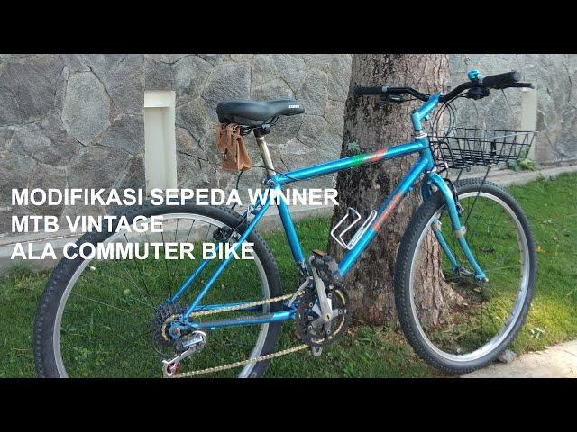 vintage commuter bicycle : modifikasi sepeda winner mtb jadul ala sepeda gowes jepang