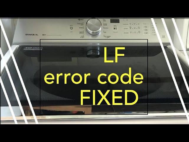 Quick Fix: LF Code or No water