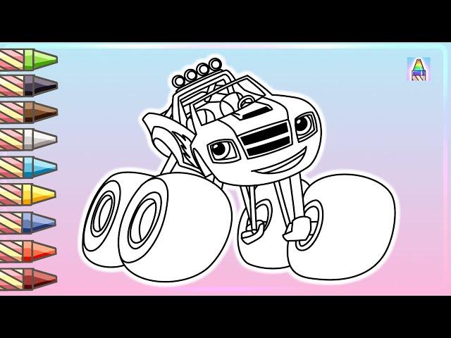 Как нарисовать ВСПЫША из мультика Вспыш и Чудо-Машинки | Coloring Kids