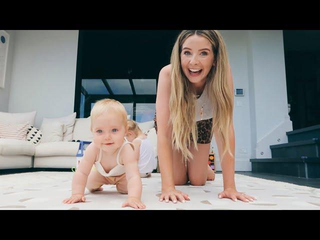 She's Crawling! Spontaneous Morning & Bonus Date Night | Vlogust Day 10