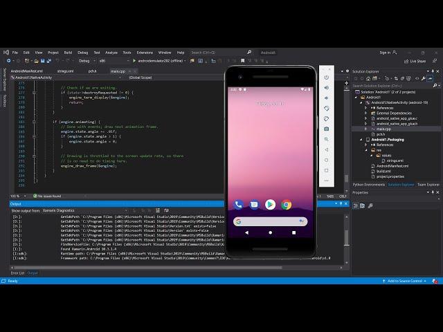 Android Emulator in Visual Studio 2019 | Xamarin Getting Started