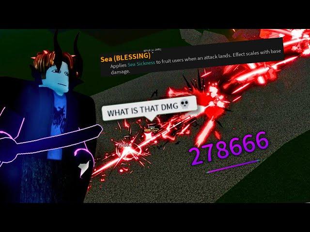 DESTROYING EVERY PLAYER USING BLESSED SABER | 27M BOUNTY | Blox Fruits