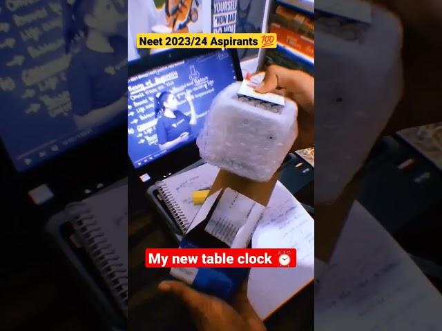 My new table clock ⏰ || Neet Aspirants 2023/24  ||