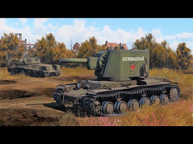 War Thunder: USSR - KV-2 Gameplay [1440p 60FPS]