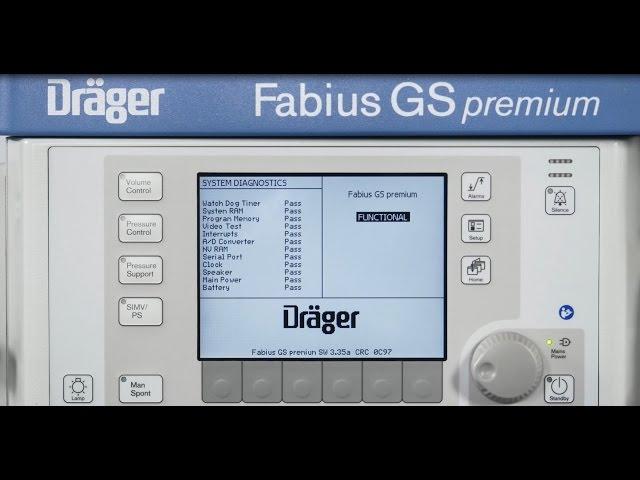 Dräger Fabius GS premium - Daily checkout procedure