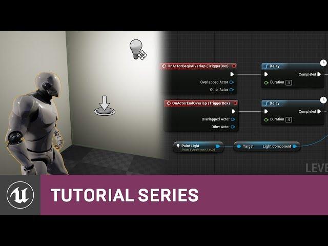 Intro to Blueprints: Toggling a Light with the Level BP | 03 | v4.8 Tutorial Series | Unreal Engine