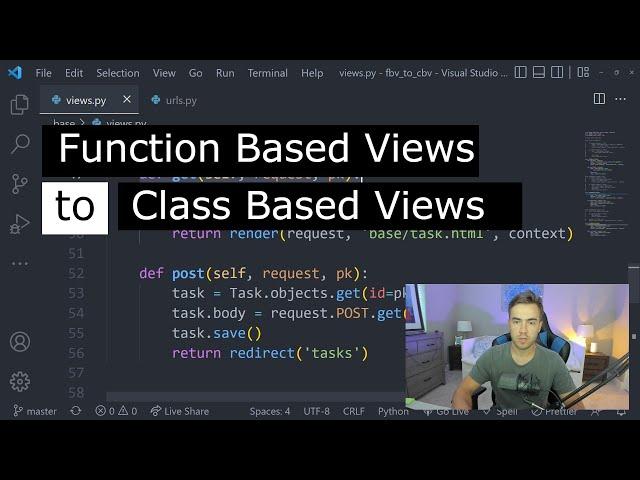 Easily Convert Django Function Based Views To Class Based Views