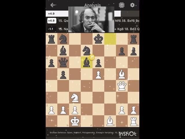 Mikhail Tal creates absolute madness on the board#chessgame