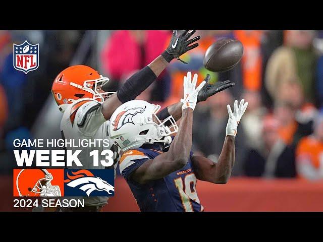 Cleveland Browns vs. Denver Broncos Game Highlights | NFL 2024 Season Week 13