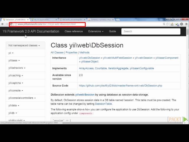 Mastering Yii 2: Changing Highload Session Storage to the Database | packtpub.com