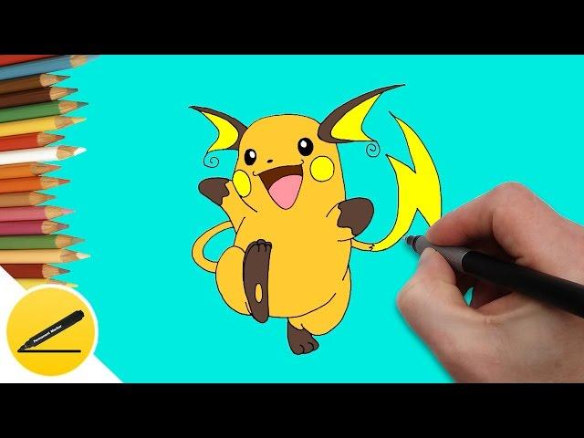 Draw Raichu Pokemon | How To Draw Pokemon | Anime Characters