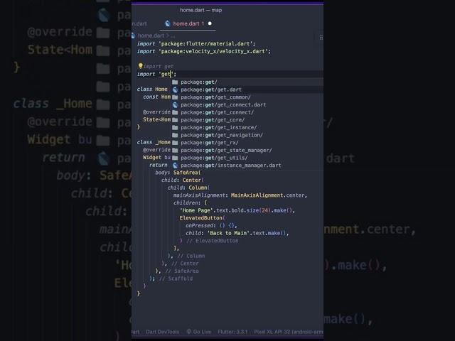 GetX  Flutter Navigation