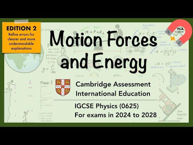 Cambridge IGCSE Physics 0625 UNIT 1 Motion Forces and Energy Revision #igcse_physics