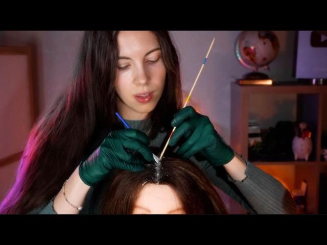  Relaxing ASMR Dandruff Removal & Scalp Check 