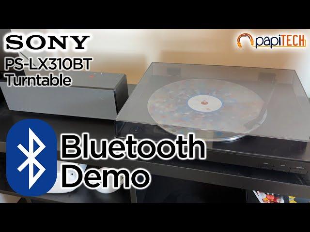 Sony PS-LX310BT Turntable Bluetooth Setup Demo