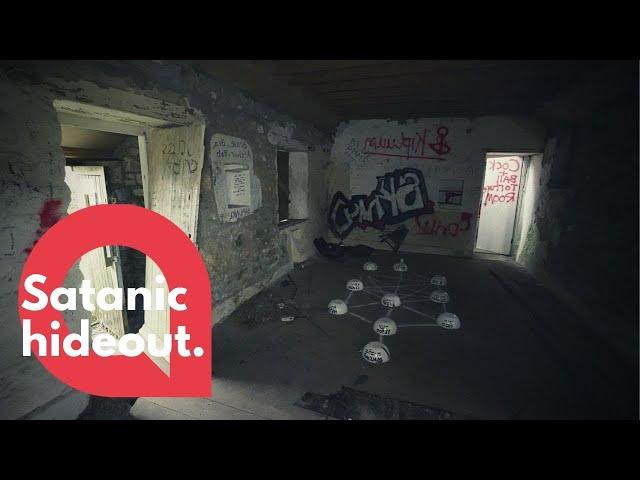 Footage shows demonic rituals found by explorers inside Crowley's abandoned satanic hideout | SWNS