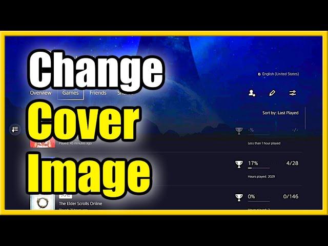 How to Change Background on PS5 Profile to Anything! (Cover Image Tutorial)