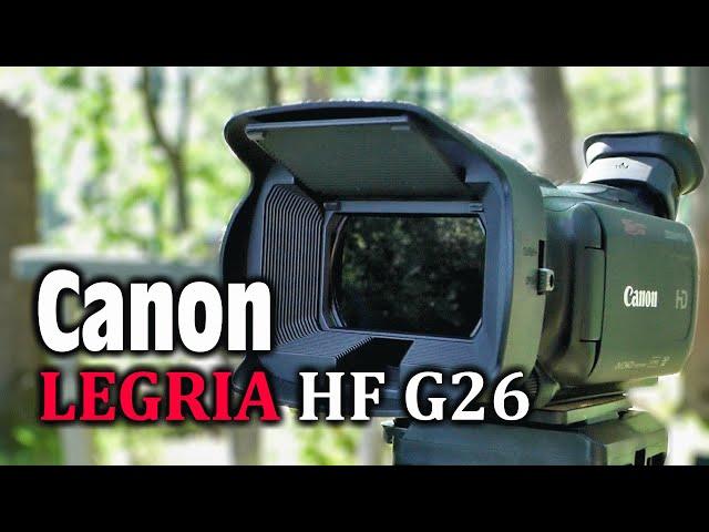 Canon Legria HF G26 видеосъёмка природы в парке