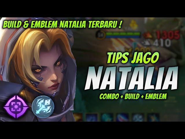 CARA MAIN NATALIA META TERBARU ! BUILD & EMBLEM NATALIA TERKUAT 2024 ! | NATALIA ROAMER GAMEPLAY