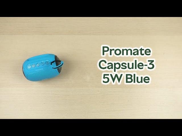 Розпаковка Promate Capsule-3 5W Blue