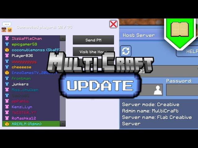  LISTEN UP: MULTICRAFT CHANGED SOME MENUS | @XREALM 