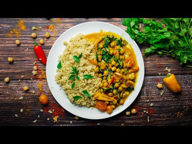 Healthy Vegetarian Chickpeas Curry | Nutrivybes