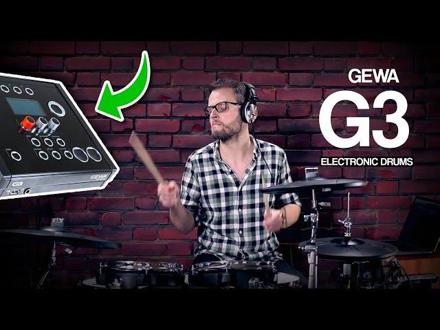 Gewa G3 Studio 5 electronic drumkit sound module onboard kits demo