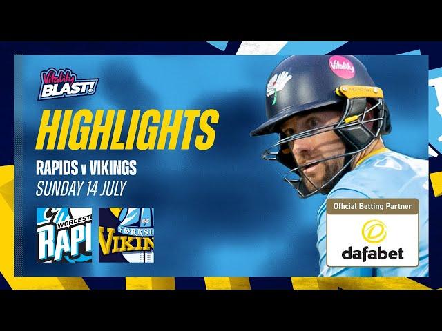 Highlights: Worcestershire Rapids vs Yorkshire Vikings - Vitality Blast T20 - Dawid Malan stars!