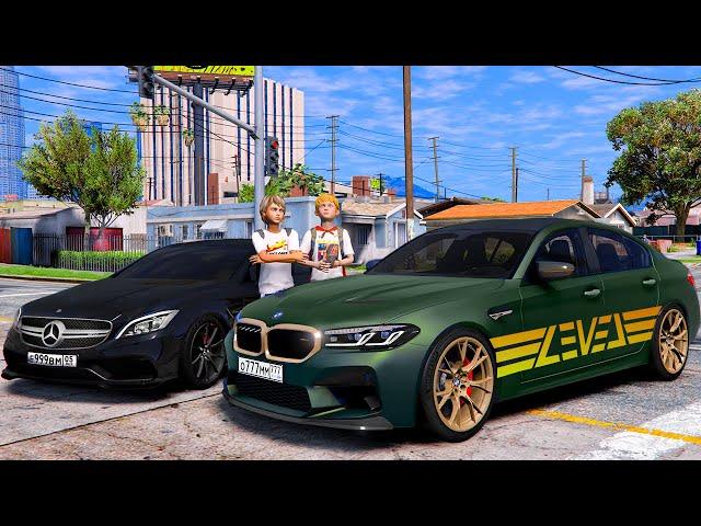 ОПЕРСКАЯ ЕЗДА В GTA 5 - ГОНКА M5 CS ПРОТИВ CLS! МНЕ ПОДАРИЛИ САМУЮ БЫСТРУЮ BMW M5 ТАМАЕВА! ВОТЕР