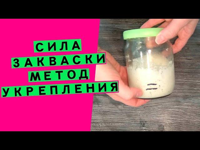 СИЛА ЗАКВАСКИ: как увеличить и укрепить? (РАЗВИВАЕМ ПОДЪЕМНУЮ СПОСОБНОСТЬ ОСЛАБЕВШЕЙ ЗАКВАСКИ)