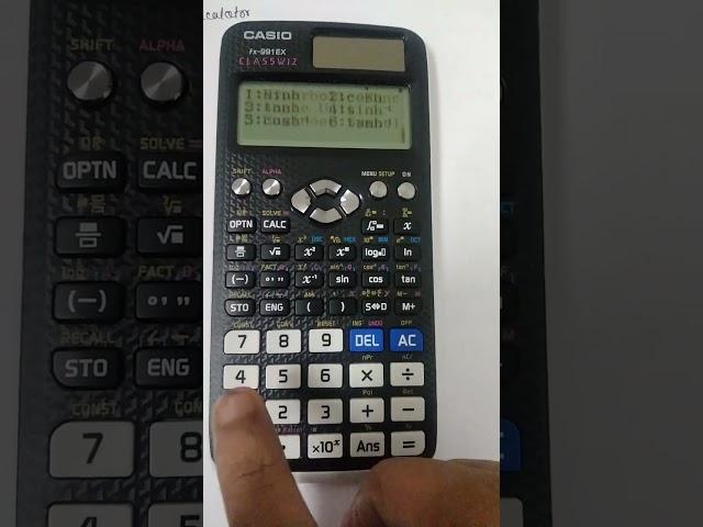 How to calculate Hyperbolic function sinh cosh using calculator