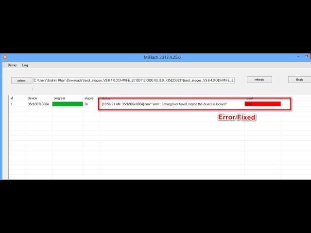 Xiaomi Mi Flash Error ( Solved )