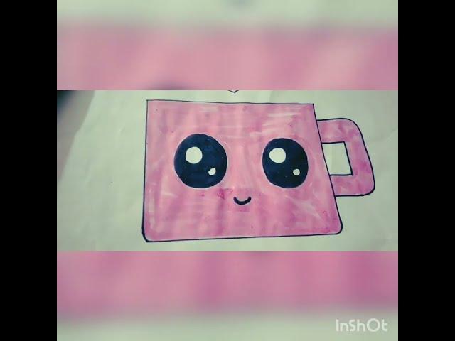 DRAW A CUTE CUP    #EASY STEPS TO DRAW A CUTE CUP#Creative  corner