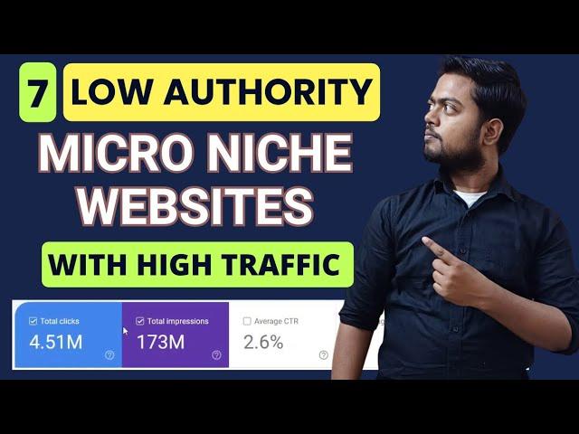 7 High Traffic websites with low authority | List of low competition keywords