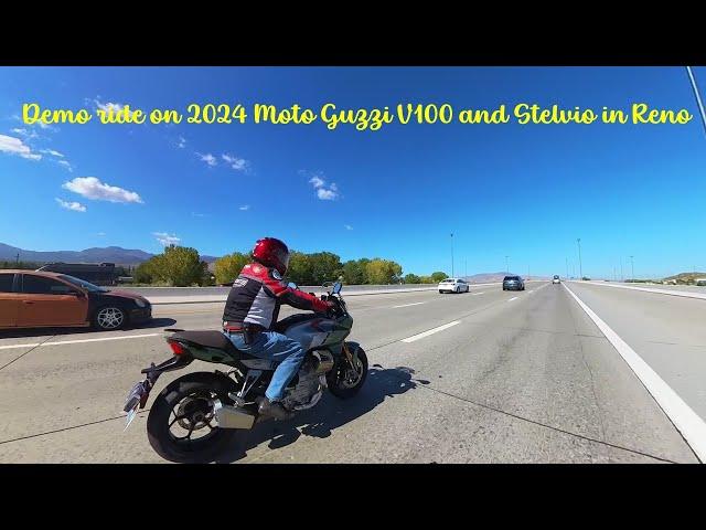 Demo ride on Moto Guzzi V100 & Stelvio