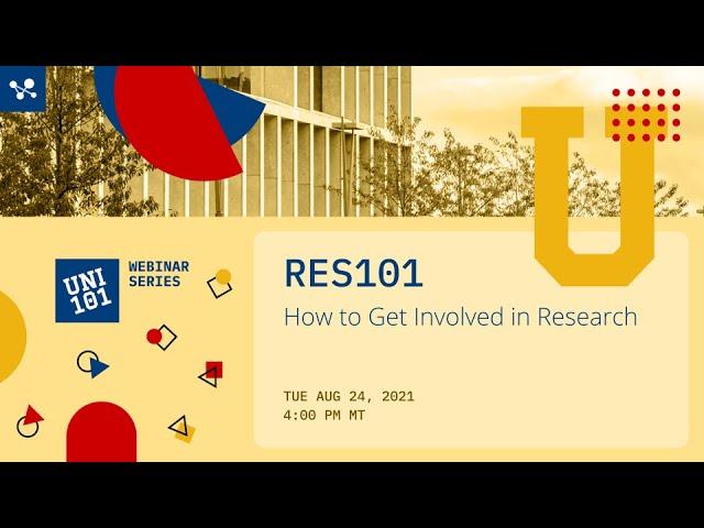 UNI 101: How to Get Involved in Research