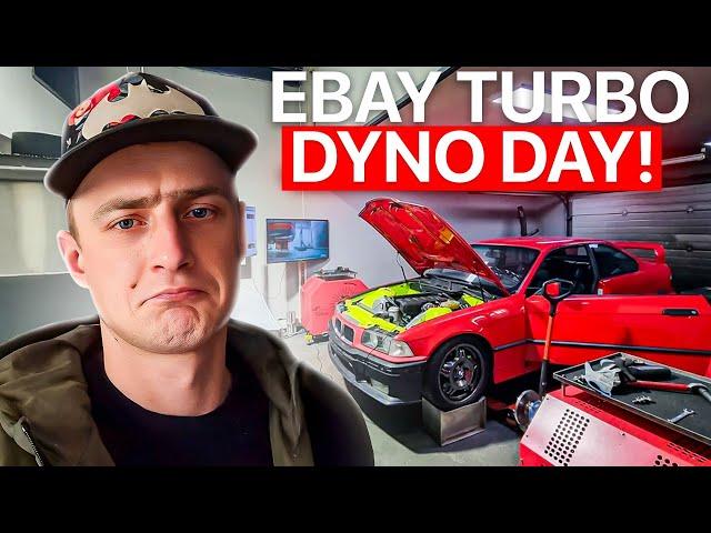 How to make double horsepower on your car? BMW e36 ebay turbo kit dyno day! 500 hp?!