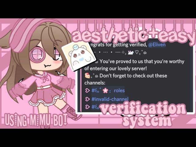 How to create AESTHETIC verification system || mimu bot tutorial || •CreamyEli•