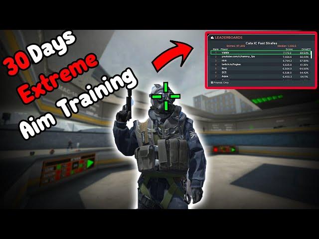 30 Days EXTREME aim training - how my aim became INSANE (CSGO/KovaaKs)