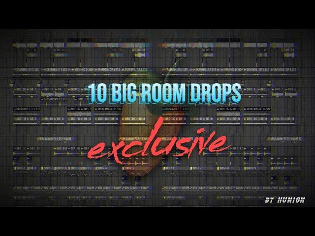 10 EXCLUSIVE BIG ROOM DROPS like KEVU, SaberZ, W&W.. (FLP and stems in Description)